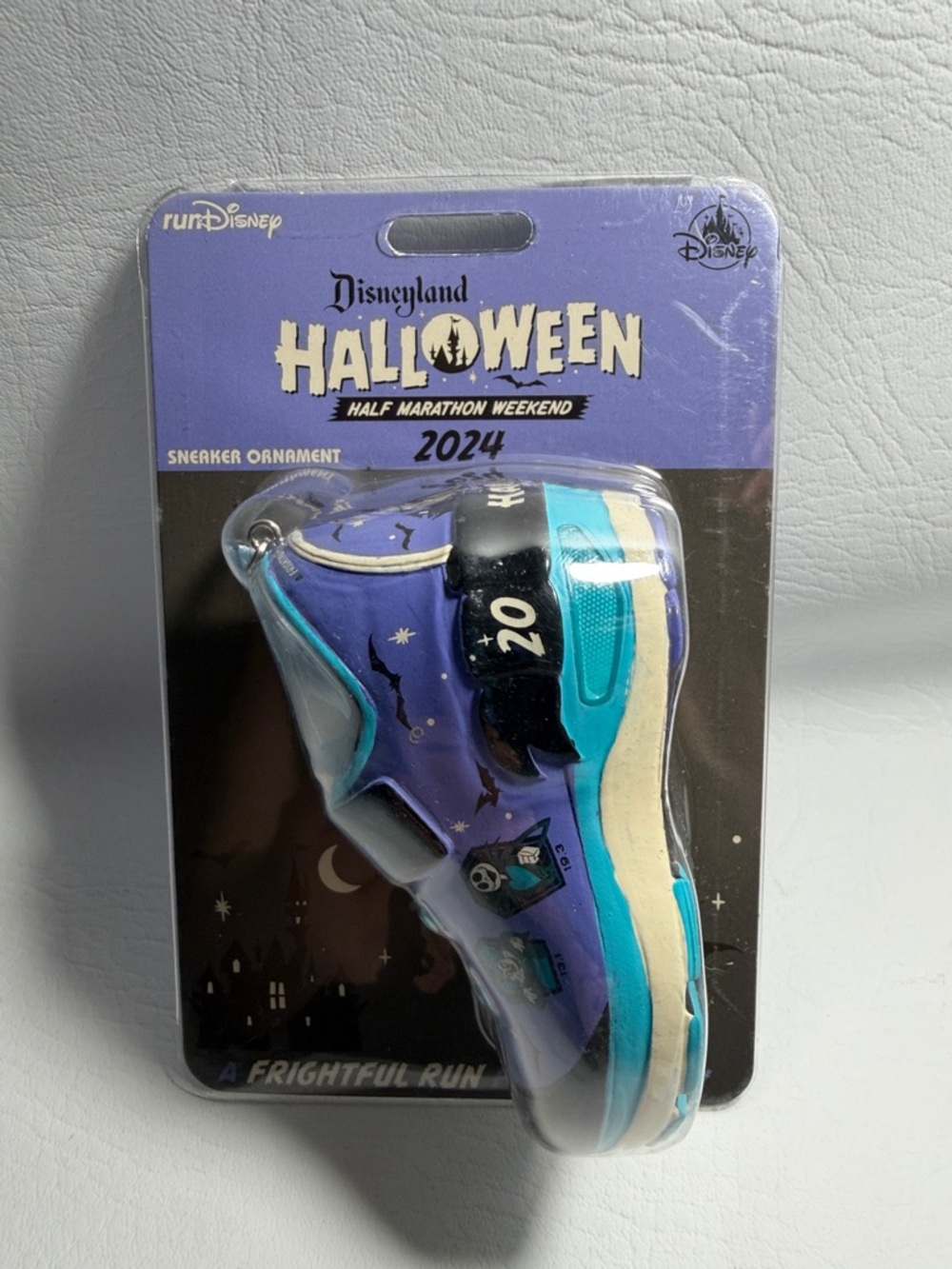 Disney NEW Halloween Half Marathon Weekend SNEAKER SHOE ORNAMENT RunDisney 2024